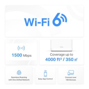 MERCUSYS HALO H60X WHOLE MESH WIFI6 2PK - imagine 9