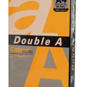 Hartie color pentru copiator A4, 75g/mp, 25coli/top, Double A - portocaliu neon
