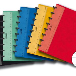 Caiet A5, 72 file - 90g/mp, coperta carton color embosat, AURORA Adoc - dictando