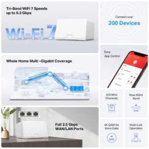 MERCUSYS HALO H47BE WHOLE MESH WIFI7 2PK - imagine 6