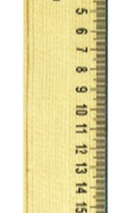 Rigla din lemn, 20cm, ALCO
