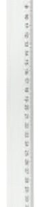 Rigla din plastic transparent, 40cm, ALCO