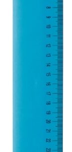 Rigla flexibila din plastic, 30cm, ALCO - albastru transparent