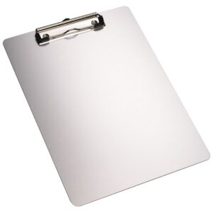 Clipboard simplu A4, din aluminiu, ALCO - argintiu