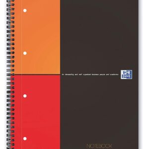 Caiet cu spirala, OXFORD Int. Notebook, A4+, 80 file-80g/mp, hardcover, Scribzee - mate