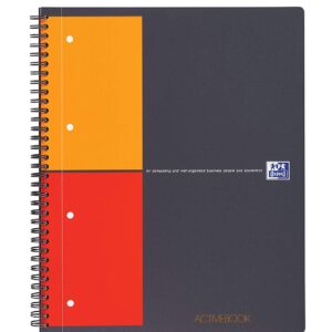 Caiet cu spirala, OXFORD Int. Activebook, A4+, 80 file - 80g/mp, Scribzee, coperta PP - mate