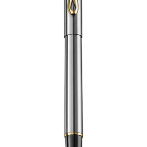 Stilou Diplomat Traveller, cu penita M, din otel inoxidabil - stainless steel gold