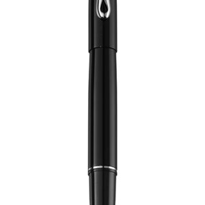 Stilou Diplomat Esteem, cu penita M, din otel inoxidabil - black lacquer