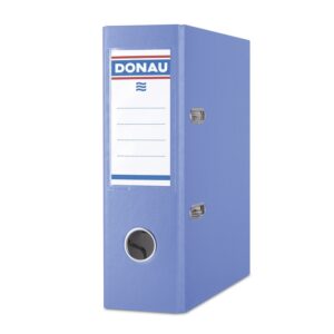 Biblioraft A5, plastifiat PP/paper, 75 mm, DONAU Master - bleu