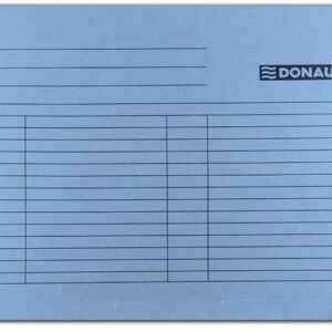 Dosar suspendabil cu eticheta, bagheta metalica, carton 230g/mp, 5 buc/set, DONAU - albastru