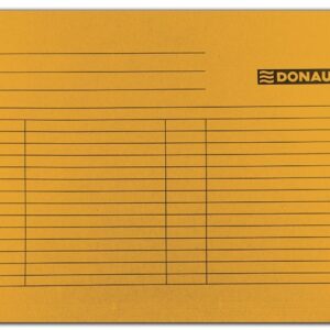 Dosar suspendabil cu eticheta, bagheta metalica, carton 230g/mp, 5 buc/set, DONAU - orange