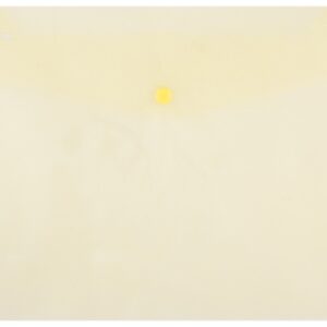 Mapa PP protectie documente A4 landscape, inchidere cu capsa, 12/set, DONAU - galben transparent