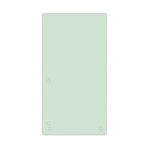 Separatoare carton pentru biblioraft, 190 g/mp, 105 x 235mm, 100/set, DONAU Duo - verde