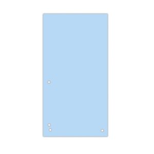 Separatoare carton pentru biblioraft, 190 g/mp, 105 x 235mm, 100/set, DONAU Duo - albastru