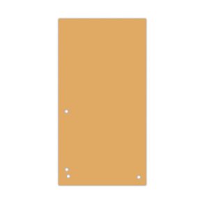 Separatoare carton pentru biblioraft, 190 g/mp, 105 x 235mm, 100/set, DONAU Duo - orange