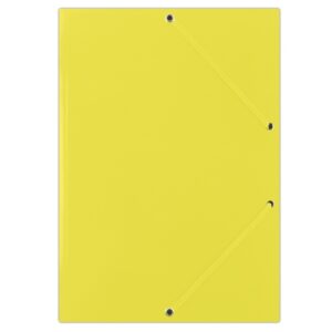 Mapa din carton plastifiat, cu elastic pe colturi, 400gsm, DONAU - galben