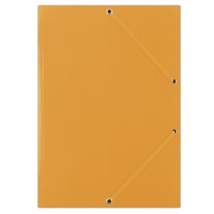 Mapa din carton plastifiat, cu elastic pe colturi, 400gsm, DONAU - portocaliu