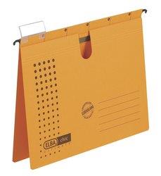 Dosar suspendabil cu sina, carton 230g/mp, bagheta metalica, ELBA Chic - galben