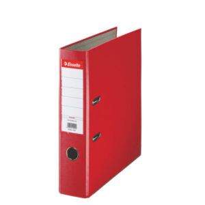 Biblioraft Esselte Economy, PP, partial reciclat, FSC, A4, 75 mm, rosu