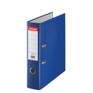 Biblioraft Esselte Economy, PP, partial reciclat, FSC, A4, 75 mm, albastru