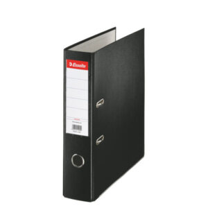 Biblioraft Esselte Economy, PP, partial reciclat, FSC, A4, 75 mm, negru