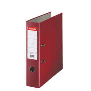 Biblioraft Esselte Economy, PP, partial reciclat, FSC, A4, 75 mm, visiniu