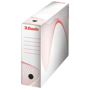 Cutie depozitare si arhivare Esselte Standard, carton, 100% reciclat, FSC, reciclabil, 80 mm, alb