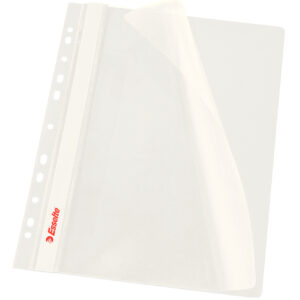 Dosar cu multiperforatii ESSELTE Vivida, PP, A4, 10 buc/set, alb
