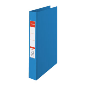 Caiet mecanic Esselte VIVIDA, PP/PP, partial reciclat, FSC, A4, mecanism 2RR, inel 25 mm, albastru