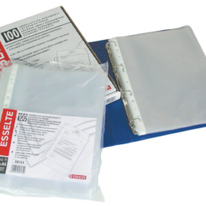 Folie de protectie ESSELTE Economy, A4, 35 mic, 100 buc/set, standard