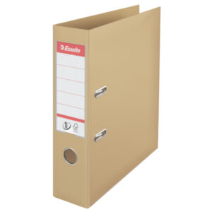 Biblioraft Esselte No.1 Power, PP/PP, partial reciclat, FSC, A4, 75 mm, culoarea nisipului