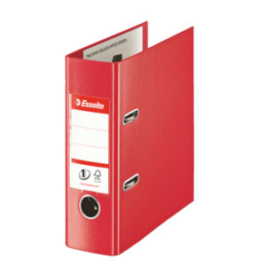 Biblioraft Esselte No.1 Power VIVIDA, PP/PP, partial reciclat, FSC, A5, 75 mm, rosu