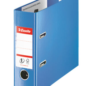 Biblioraft Esselte No.1 Power VIVIDA, pentru banci, PP/PP, partial reciclat, FSC, 75 mm, albastru