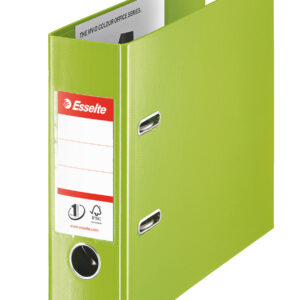Biblioraft ESSELTE No.1 Power pentru banci, PP/PP, 75mm - Vivida verde