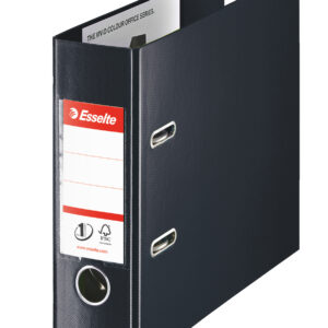 Biblioraft Esselte No.1 Power VIVIDA, pentru banci, PP/PP, partial reciclat, FSC, 75 mm, negru