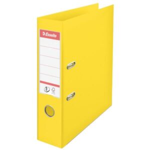 Biblioraft Esselte No.1 Power VIVIDA, PP/PP, partial reciclat, FSC, A4, 75 mm, galben