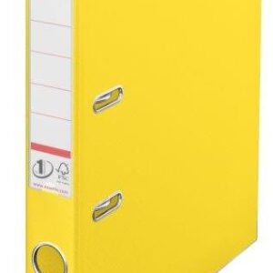 Biblioraft Esselte No.1 Power VIVIDA, PP/PP, partial reciclat, FSC, A4, 50 mm, galben