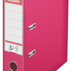 Biblioraft Esselte No.1 Power, PP/PP, partial reciclat, FSC, A4, 75 mm, fuchsia