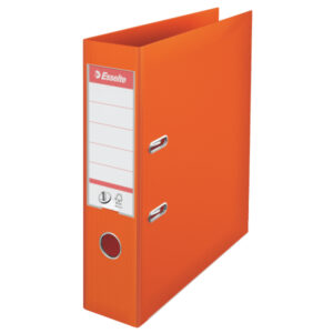 Biblioraft Esselte No.1 Power, PP/PP, partial reciclat, FSC, A4, 75 mm, portocaliu