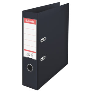 Biblioraft Esselte No.1 Power VIVIDA, PP/PP, partial reciclat, FSC, A4, 75 mm, negru