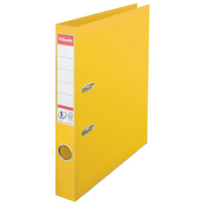 Biblioraft Esselte No.1 Power, PP/PP, partial reciclat, FSC, A4, 50 mm, galben