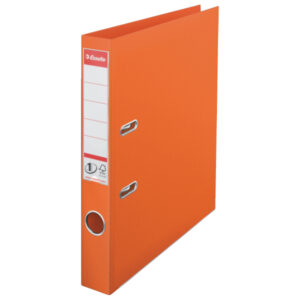 Biblioraft Esselte No.1 Power, PP/PP, partial reciclat, FSC, A4, 50 mm, portocaliu