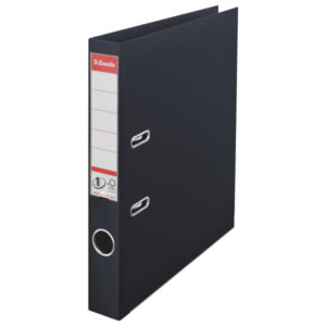 Biblioraft Esselte No.1 Power VIVIDA, PP/PP, partial reciclat, FSC, A4, 50 mm, negru