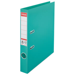 Biblioraft Esselte No.1 Power, PP/PP, partial reciclat, FSC, A4, 50 mm, turcoaz