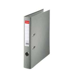 Biblioraft Esselte Economy, PP, partial reciclat, FSC, A4, 50 mm, gri
