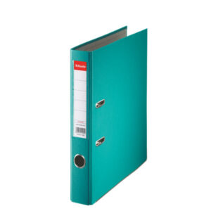 Biblioraft Esselte Economy, PP, partial reciclat, FSC, A4, 50 mm, turcoaz