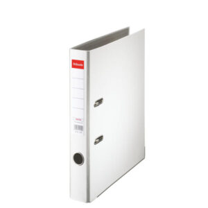 Biblioraft Esselte Economy, PP, partial reciclat, FSC, A4, 50 mm, alb