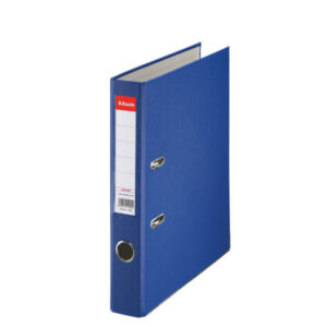 Biblioraft Esselte Economy, PP, partial reciclat, FSC, A4, 50 mm, albastru