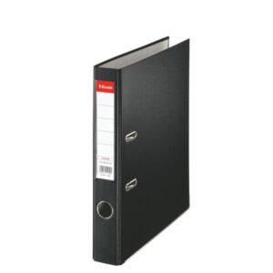 Biblioraft Esselte Economy, PP, partial reciclat, FSC, A4, 50 mm, negru