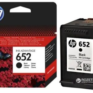 Cartus cerneala HP neagra F6V25AE(652) pentru DeskJet 1115/2135/4675, 360pg.